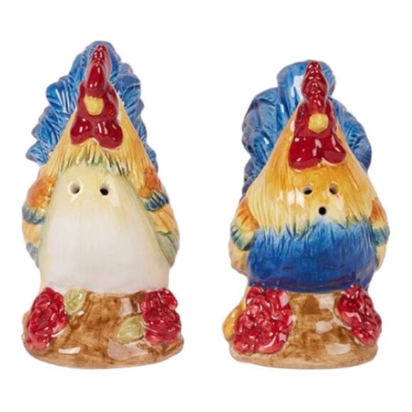 Cracker Barrel rooster salt and pepper set - Picture 2 of 3